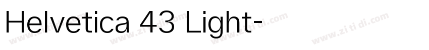 Helvetica 43 Light字体转换